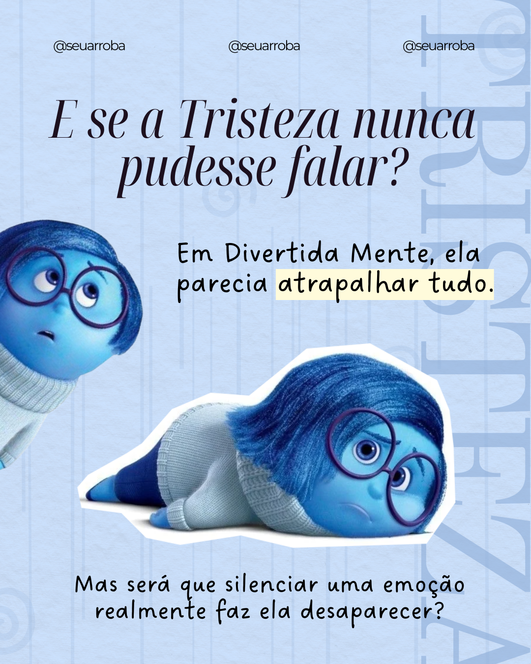 Carrossel de Instagram sobre saúde emocional