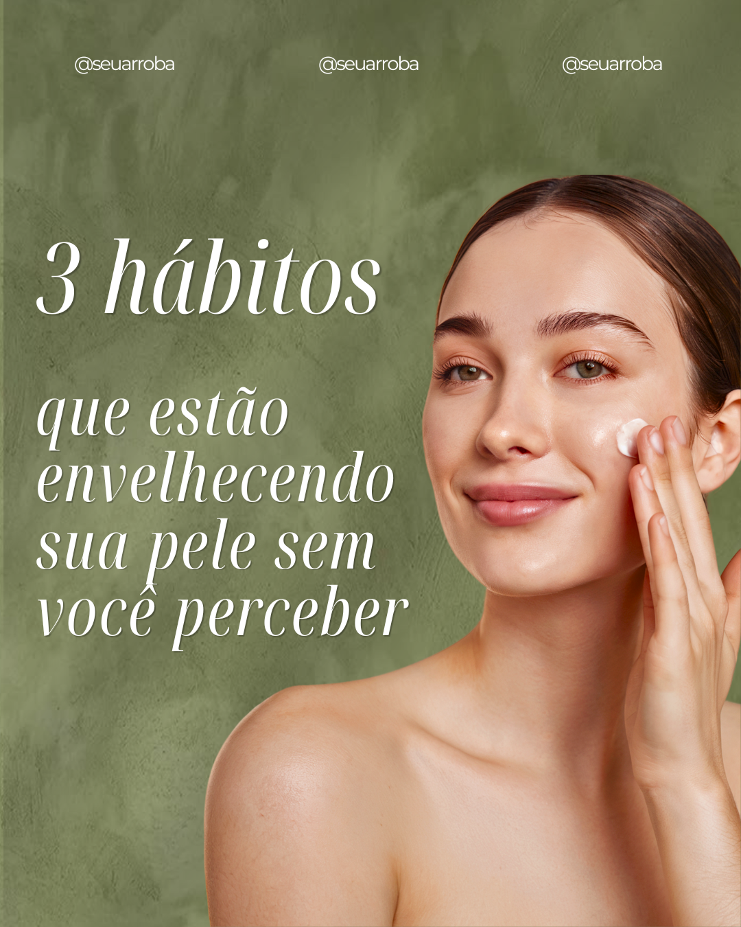 Carrossel de Instagram sobre hábitos de skincare
